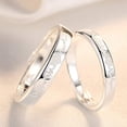 thumbnail image 2 of Anillos de Plata de Ley 925 TUNC Ajustables de Pareja, 2 of 5