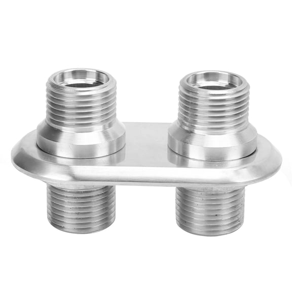 Coche 2-Interfaz de mamparo de aire acondicionado de puerto, modificación universal, reemplazo para FordSilver