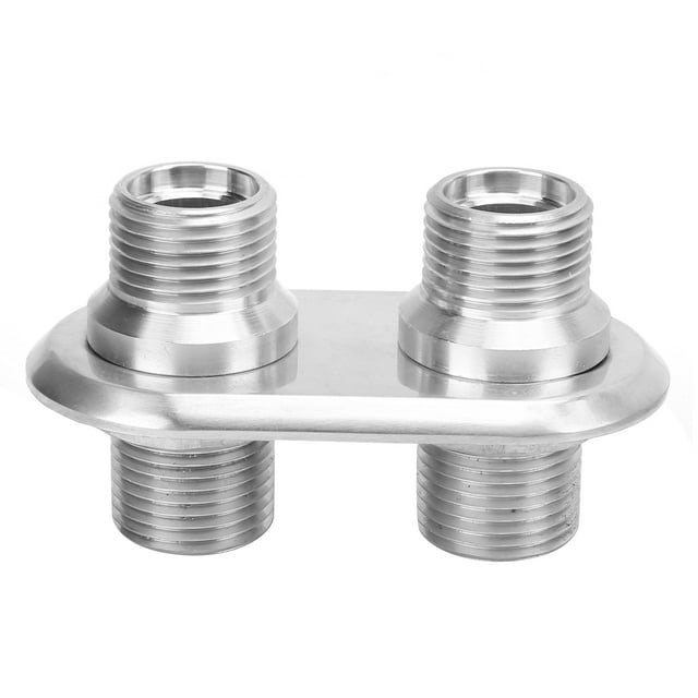 Coche 2-Interfaz de mamparo de aire acondicionado de puerto, modificación universal, reemplazo para FordSilver