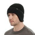thumbnail image 5 of WMCAPS Winter Fleece Line Beanie Hats with Earflap for Men Women, Outdoor Warm Thermal Knitted Stocking Caps(Caramel), 5 of 7