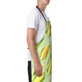 thumbnail image 3 of Fuzoiu Fresh Sweet Corn Print Adjustable Waterproof Apron with Pockets,Waterproof Apron for Cooking, Gardening, and Art Projects, 3 of 8