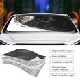 thumbnail image 3 of Kdxio Black And White Boston Terrier Print Front Windshield Sun Shade,Folding Auto Sunshade for Car Truck SUV-Small, 3 of 5