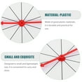 thumbnail image 2 of HLONK Petit Plateau Tournant DIY Prix Suspendu Roue Plastique Mur Carnaval Enfant Roulette Mini Blanc, 2 of 6