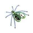 thumbnail image 1 of Black Tone Blue Green Color Cut Out Vintage Style Gift Fly Brooch Pin, 1 of 6