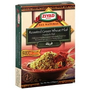 Ziyad Brand Roasted Green Wheat (Freekeh) Pilaf, 9 oz, (Pack of 6)