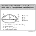 thumbnail image 3 of Ekena Millwork DOME32NE 32.50 in. OD x 26 in. ID x 4.12 in. D Nexus Ceiling Recessed Mount Dome, 3 of 8