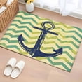 thumbnail image 3 of Vintage Anchor Area&nbsp;Rug 2x3ft Green Retro Watercolor Non-Slip&nbsp;Washable Square&nbsp;Rugs Soft Felt Indoor Floor Mat for Bedroom Kitchen Living Room Bathroom, 3 of 9