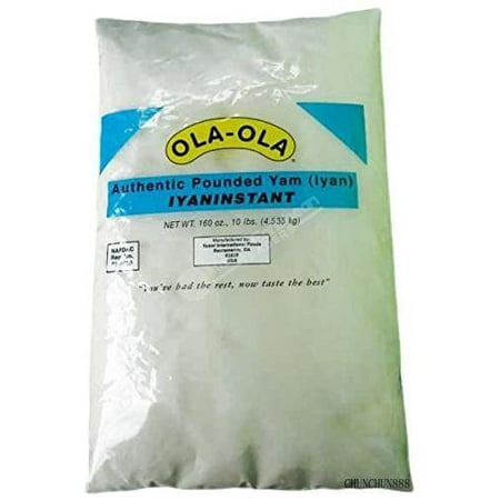 

Ola - Ola Authentic Pounded Yam ( Iyan) Iyan Instant 10Lb