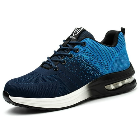 

DianSen Steel Toe Sneakers Breathable Safety Shoes Cushioned Anti-Smash Puncture-Proof Lightweight