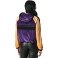 thumbnail image 2 of Women's The Wild Collective Purple Los Angeles Lakers Velour Full-Zip Track Jacket Hoodie, 2 of 2