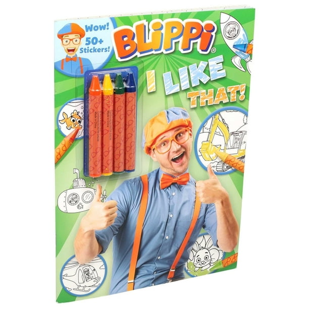 Download Blippi: I Like That!: Blippi Coloring Book with Crayons (Other) - Walmart.com - Walmart.com