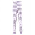 thumbnail image 3 of Hudson Baby Toddler Girl Cotton Pajama Set, Lilac Stripe, 4 Toddler, 3 of 3