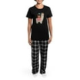 thumbnail image 4 of CafePress - EASTER ALPACHA Pajamas - Women's Short Sleeve Print T-Shirt and Pants Dark Cotton Pajama Set, 4 of 7