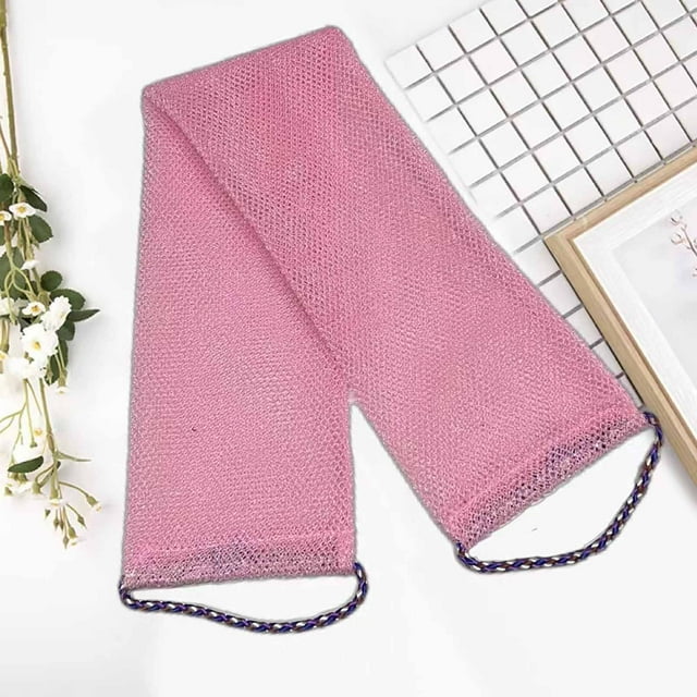 Fiudx Esponja Africana, Espuma Corporal Roja Suave, Toalla de Baño Exfoliante Elástica, Esponja de Limpieza de Secado Rápido, para Hombres y Mujeres, Regal Diario para La Ducha, Material de Uñas Resi