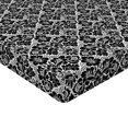 thumbnail image 2 of Ambesonne Victorian Fitted Sheet, Antique Floral Swirls, Full Size, Black and White, 2 of 3