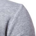 thumbnail image 4 of safuny Men's Loose Tops Big&Tall Fashion Casual Cotton Outwear Long Sleeve Shirts Color Block Pullover V Neck Sweatshirts Gray XXL, 4 of 8