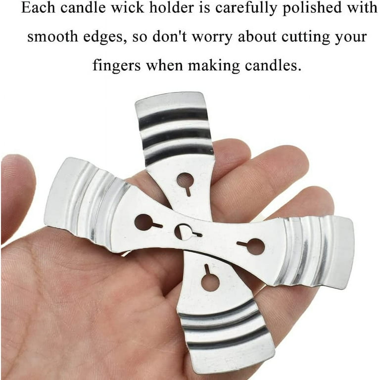 Metal Candle Wick Centering Device 21 Pieces，Candle Wick Holder for Candle  Making 