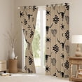 thumbnail image 4 of Feelyou Brown Sheep Skull Black Out Curtains for Men, Vintage Western Aztec Curtains Pack of 2 (42x63 Each), Hippie Bohemian Style Bedroom Curtains, Living Room Curtains Decor, 4 of 7