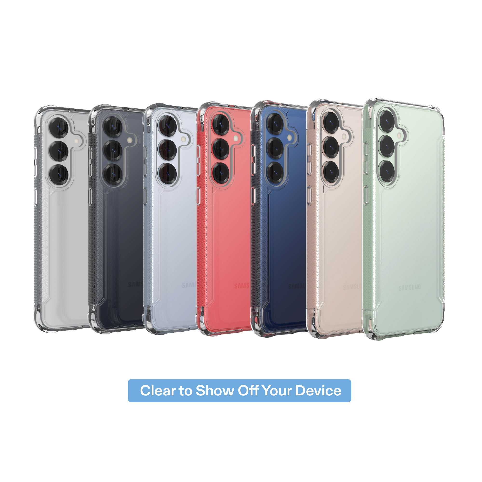 onn Dual-Layer Case for Samsung Galaxy S25/S24 Clear photo 7