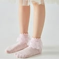 thumbnail image 5 of Rohuuque Girls Socks for Dancing : Solid Color Lace Cotton Princess Thin Socks 7 Years Pink, 5 of 6