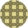 thumbnail image 1 of Ahgly Company Indoor Round Patterned Mustard Yellow Area Rugs, 7' Round, 1 of 6