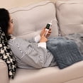 thumbnail image 4 of Costway Weighted Heating Pad with 2 Massagers Massaging Vibration 5 Heating Levels 9 Modes Gray, 4 of 10