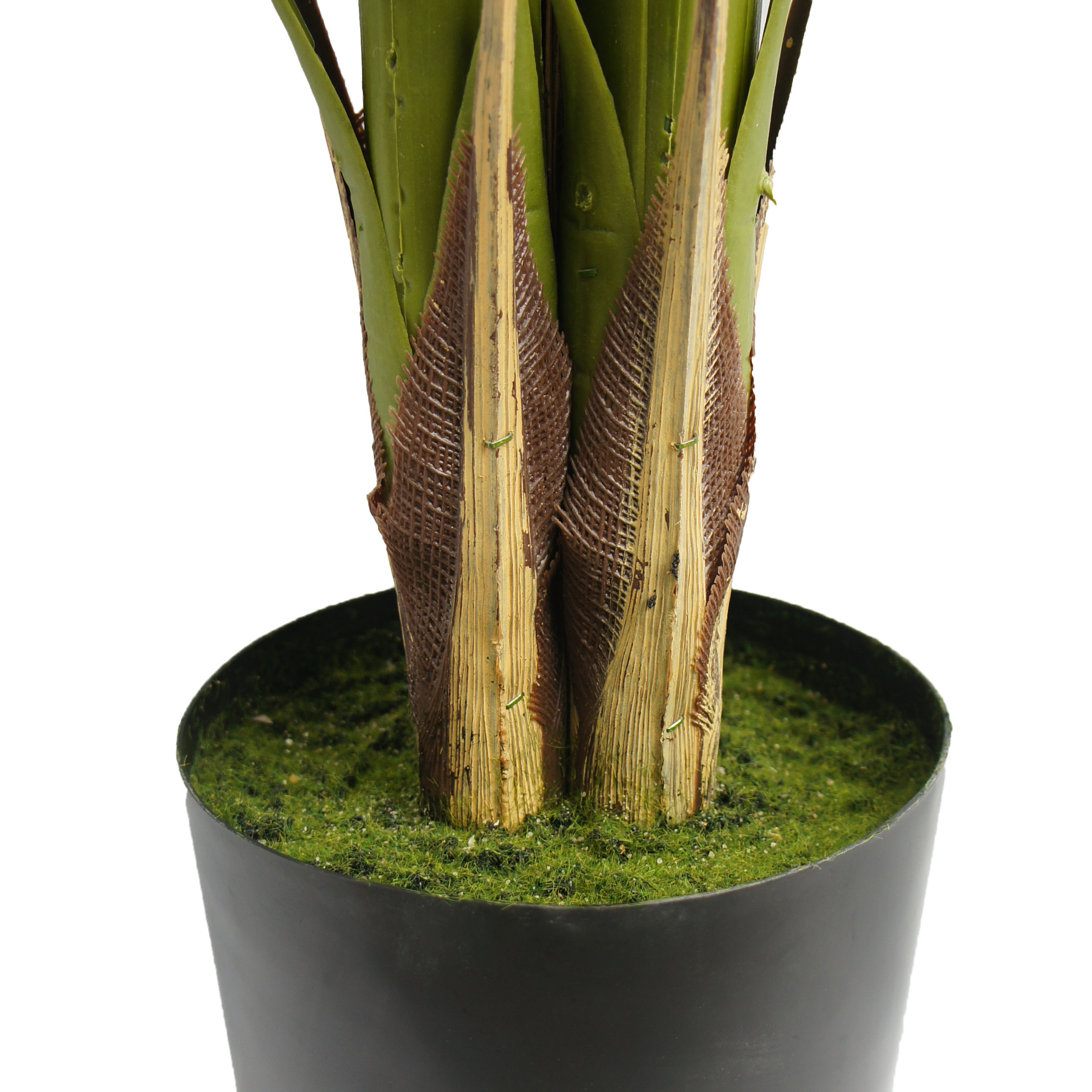 Malheur 5' x 2.5' Artificial Tabletop Palm Tree, Green