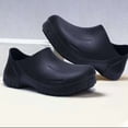 thumbnail image 3 of Orthinice Men's Slip-Resistant Nursing and Chef Clog Shoes, Wide Round Toe, Black, Size 9, 3 of 4