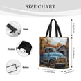 thumbnail image 4 of Hirioo Rustic Vintage Truck Autumn for Tote Bag for Women, Quilted Shoulder Bag with Zipper, Large Capacity Handbags for Casual, Travel, Work, 4 of 9