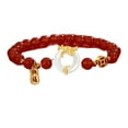 thumbnail image 1 of Guardurnaity de dragón rojo que abraza el poder del año nuevo chino, amuleto de la suerte, pulseras elásticas, regalo pensativo Ropa, zapatos y accesorios Miscelánea, 1 of 6