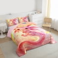 thumbnail image 3 of Castle Fairy Cute Axolotl Full Size Comforter Sets,Cartoon Pink Salamander Bedding Sets, 3 of 8