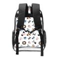 thumbnail image 2 of Easygdp Cartoon Animals Clear Backpack, Transparent Bookbag for School for Women Men, Capacity Clear Bag for College, Travel, 2 of 7