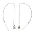 thumbnail image 1 of 2 uds. Collar con colgante en forma de cámara, collar magnético Simple de moda para parejas, accesorios de joyería (plata plateada), 1 of 8