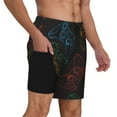 thumbnail image 3 of Daiia Gamepad Joystick Game Mens Swim Trunks Swim Shorts Quick Dry Swim Shorts with Mesh Lining Pockets-Large, 3 of 9