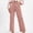 Pink, variant on YVNAURA High Waisted Corduroy Pants for Women Straight Leg Loose Trousers with Pockets Elastic Drawstring Waist Comfy Casual Pants Fall Winter Work S-XXL, Brown,L