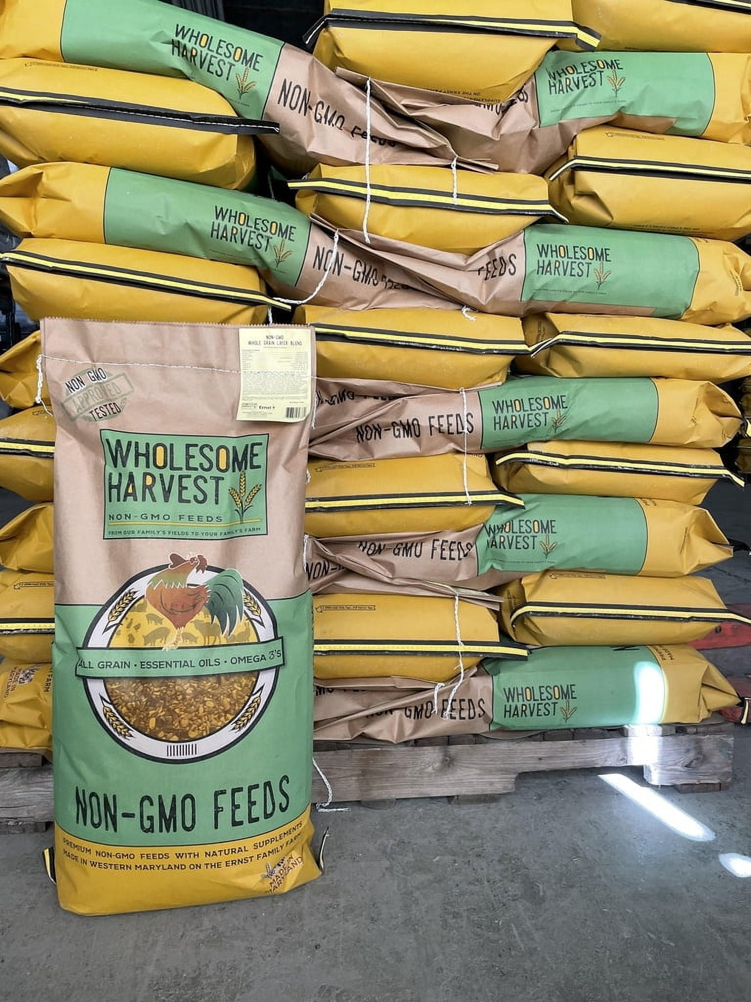 Wholesome Harvest Duck, Goose, Waterfowl Layer Feed 40 lb, High Protein Specially Formulated to Promote Egg Production and Healthy Flocks
