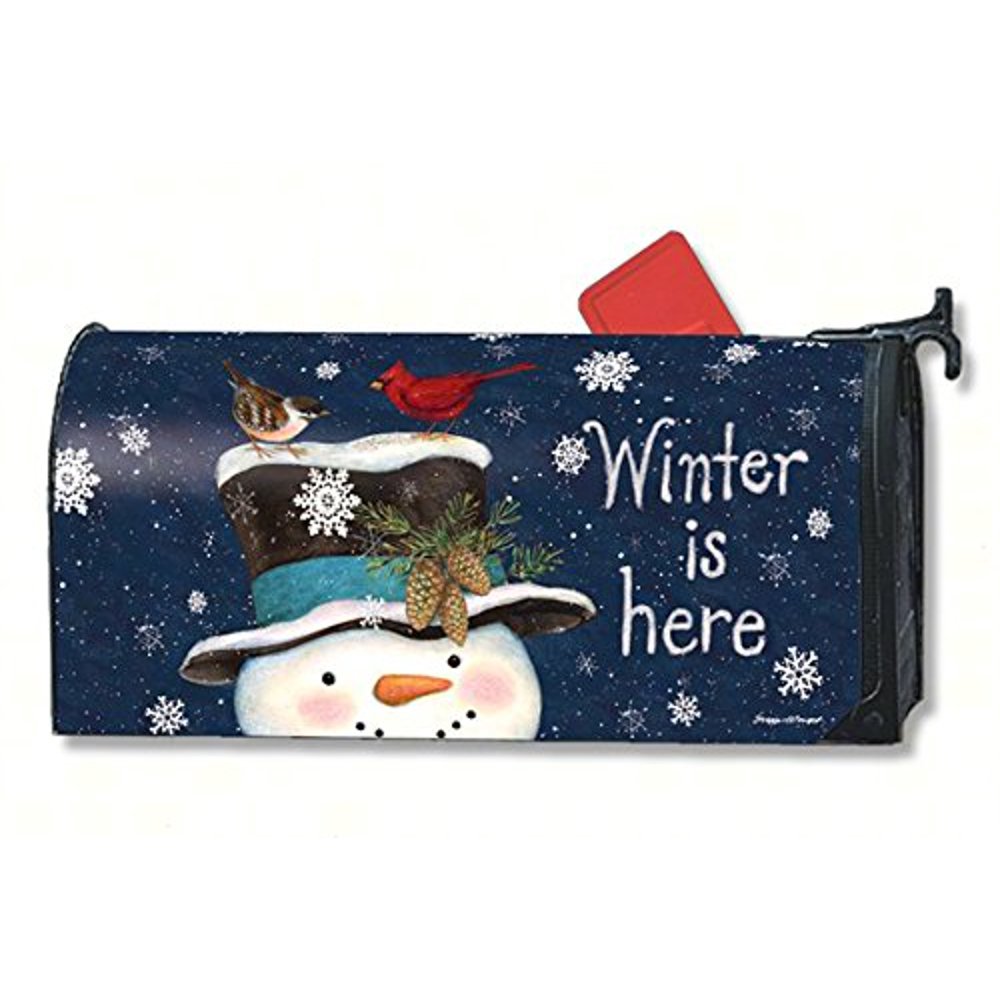 Winter is Here Mailbox Cover 01258, Part of Works collection of