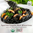 thumbnail image 4 of Morelli Squid Ink Pasta Linguine - Organic Black Pasta Noodles, Durum Wheat Semolina, Italian Nero Di Seppia Made in Italy - 8.8 oz / 250 g (Pack of 2), 4 of 8