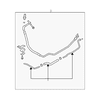 Genuine OE Nissan Power Steering Pressure Hose - 49710-JF10B