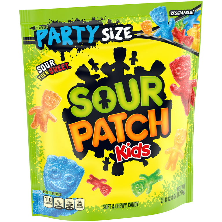 SOUR PATCH KIDS Original Soft & Chewy Candy, Party Size, 2 lb 12.8 oz Bag 