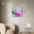thumbnail image 4 of Neon Cloudscape II Canvas Print Pastel Wall Decor by Art Remedy, Silver Frame, 20 x 20, 4 of 6