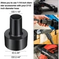thumbnail image 2 of 27X Household Vacuum Cleaner Attachments Accessories 2 1/2 Inch to 1 1/4 Inch Vacuum Hose Adapter, Flexible Crevice Tool, 2 of 8