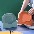 thumbnail image 2 of Set of 5 Plastic Plates With Holder Durable Shatterproof Deep Plates Solid, 2 of 4