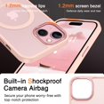 thumbnail image 3 of Funda de teléfono BENTOBEN compatible con iPhone 15 Plus translúcida, 3 of 8