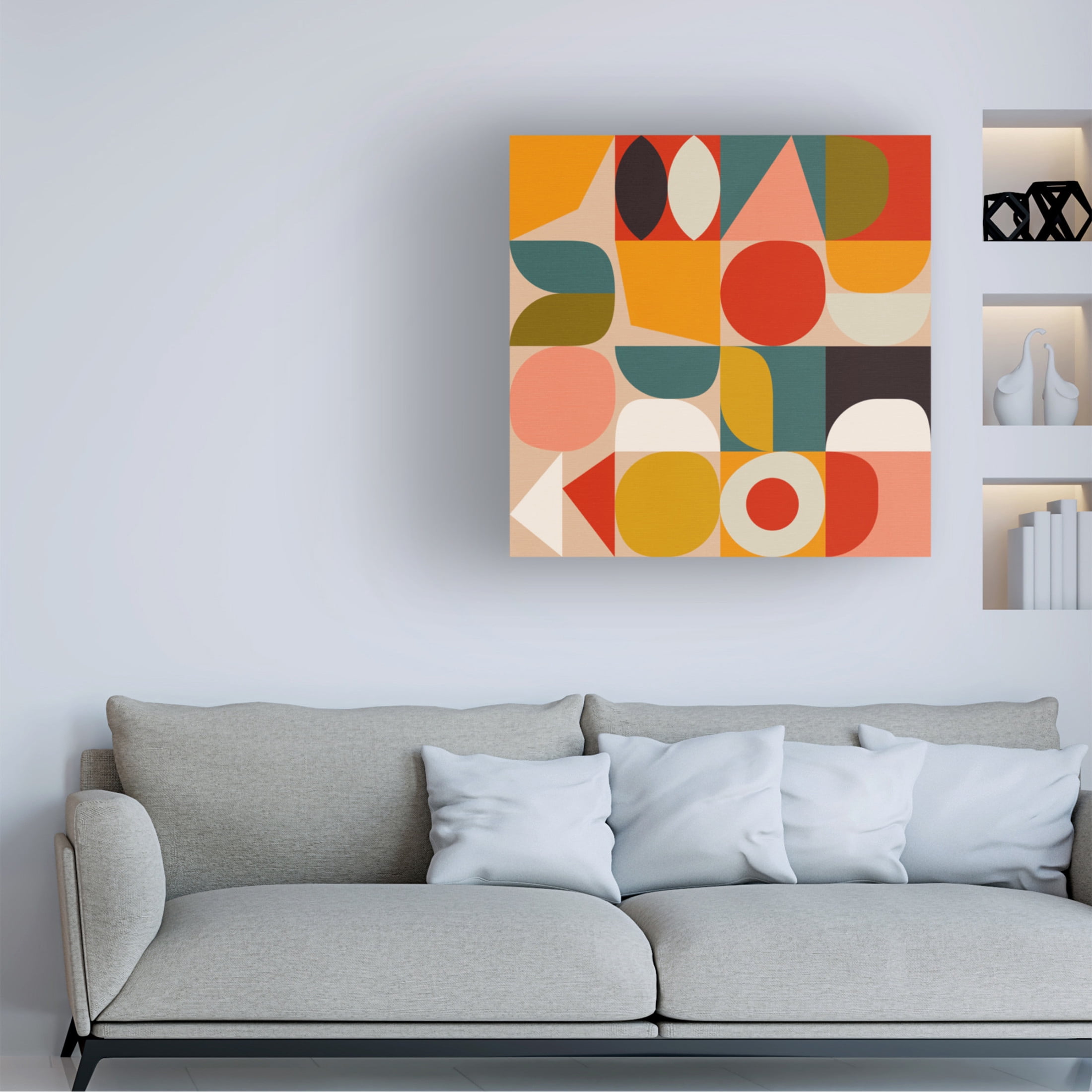 Trademark Fine Art Ana Rut Bre Bauhaus Modern Bold Canvas Wall Art
