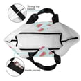 thumbnail image 4 of Pofeuu Watermelon Print Reusable Grocery Bags - Washable, Foldable, Packable Tote, Large Handles, Heavy Duty, Zippered Top Pouch, 4 of 8