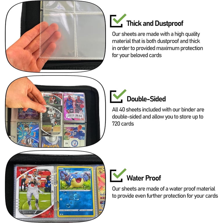 card binder for sleeved cards White Deck Sleeves