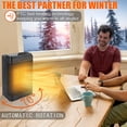 thumbnail image 3 of Portable Space Heater 1500W Ceramic Electric Heaters Indoor Use with Thermostat PTC Fast Heating Room Small Heater with Heating and Fan Modes for Bedroom Desk Heater, 3 of 6