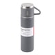 thumbnail image 1 of Botella térmica de acero inoxidable con aislamiento al vacío de 500 ml, portátil, para exteriores, color gris, 1 of 14