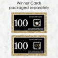 thumbnail image 3 of Big Dot of Happiness Adult 100th Birthday - Gold - Birthday Party Game Scratch Off Cards - 22 Count, 3 of 6